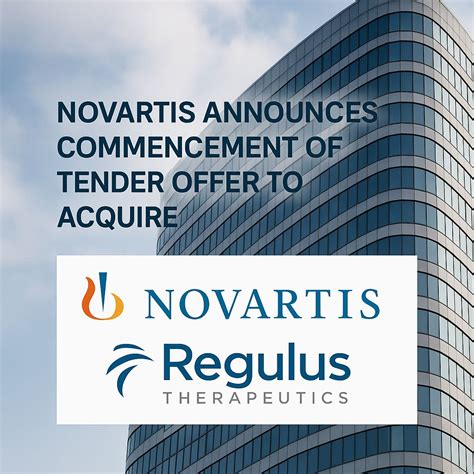 Novartis acquires Regulus for $14.00 per share | Statifacts posted on ...