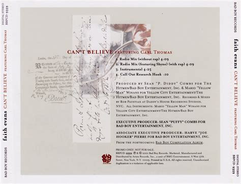 highest level of music: Faith Evans Feat. Carl Thomas & Shyne - Can't ...