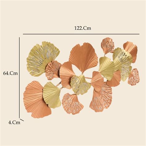 Buy VEDAS Kiyo Metal Leaf Wall Accent from Vedas at just INR 12999.0
