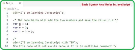 Image result for JavaScript Syntax Rules
