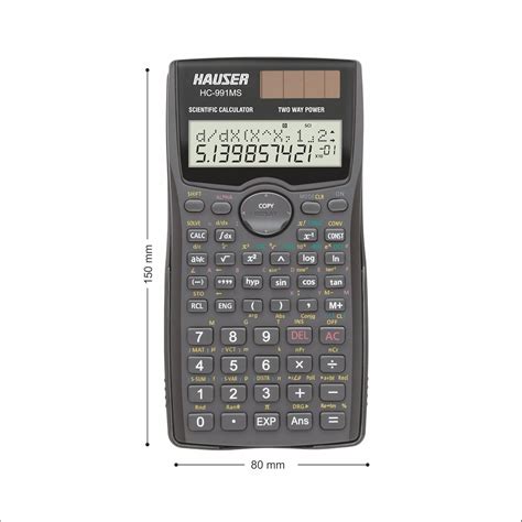 Hauser HC-991 MS Scientific Calculator | 401 Functions with 40 ...