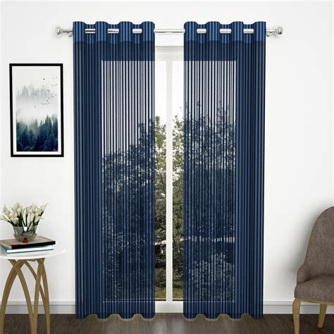 Buy Story@Home Long Door Curtains 9 Feet Set of 2 | Zig Zac Printed ...