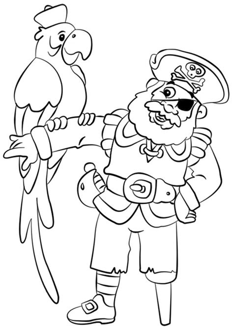 Free & Easy To Print Pirate Coloring Pages - Tulamama