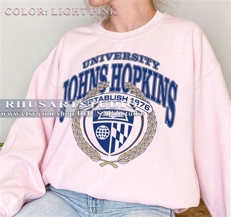 Johns Hopkins University Vintage Style Sweatshirt, Johns Hopkins ...