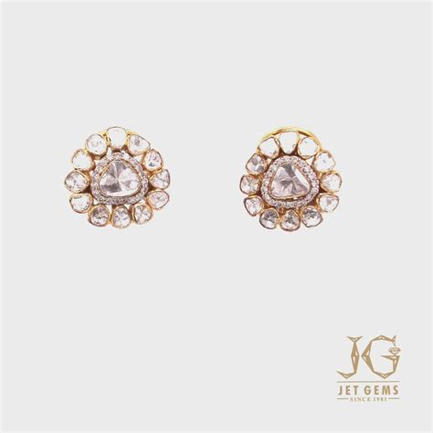 Bloom Victorian Uncut Earrings – Jet Gems Fine Jewellery