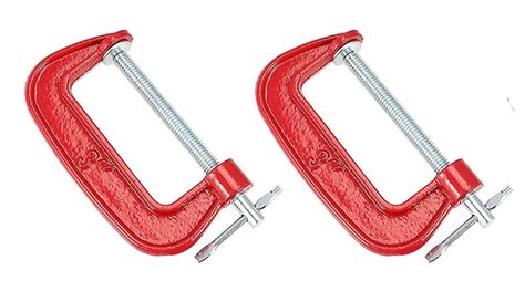 KROST Heavy Duty C and G Clamp Set, 3" C-Clamp for Metalworking ...