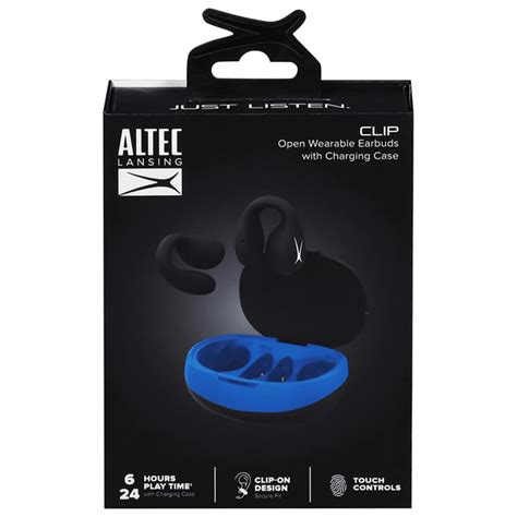 Altec Lansing Earbuds, with Charging Case, Open Wearable (1 each ...