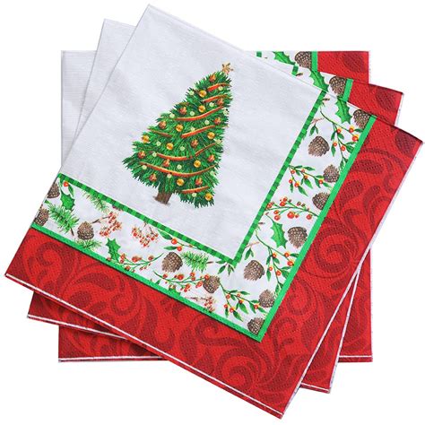 Christmas Paper Dinner Napkins