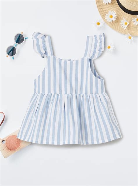 Buy Girls Striped Peplum Top Online at just Rs. 399.0 - 1000014870332 ...