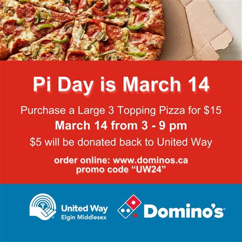 Pi Day is March 14 and Domino's is giving back to our community! When ...