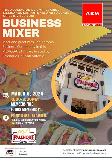 MIXER: PALENQUE GRILL, Palenque Grill La Cantera, San Antonio, 6 March ...