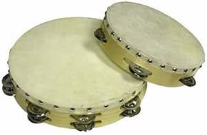 Trading dukan Double Rows Jingle Pair Tambourine with Head : Amazon.in ...