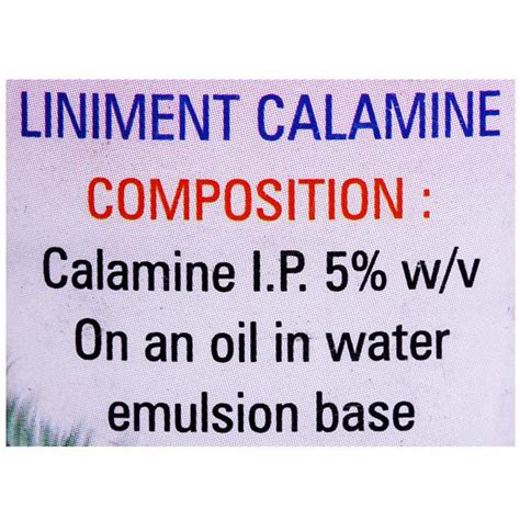 Calaminol Liniment 100 ml Price, Uses, Side Effects, Composition ...