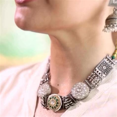 "Timeless Grace in Silver – Divya Chawla in Sangeeta Boochra"