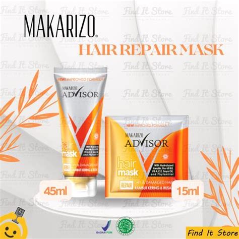Promo Find It Store - Makarizo Advisor Hair Repair Mask 15ml 45ml ...