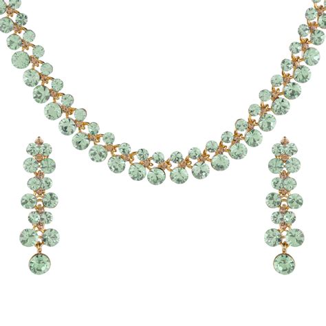 Buy Swasti Jewels Made with Sparkling Swiss Crystals Necklace and ...
