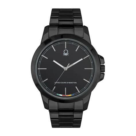 Buy United Colors of Benetton Men Signature Black Round Dial Analog ...