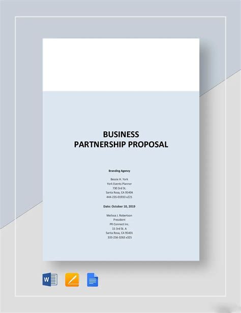 Business Partner Proposal Sample 的图像结果