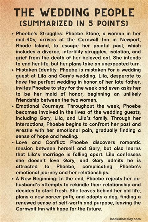 The Wedding People Summary, Characters and Themes