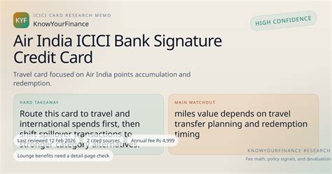 Air India ICICI Bank Signature Credit Card Review: Visa network, Fees ...
