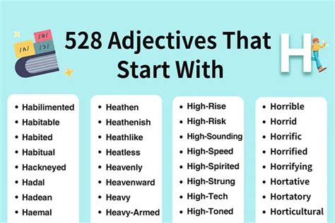 530 Adjectives That Start with H (2023 Update) — RHblog