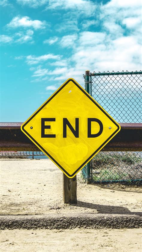 Download wallpaper 1080x1920 end, inscription, sign samsung galaxy s4 ...