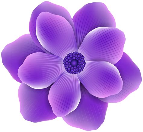 Purple Flower Clip art - Purple Flower PNG Clip Art Image png download ...