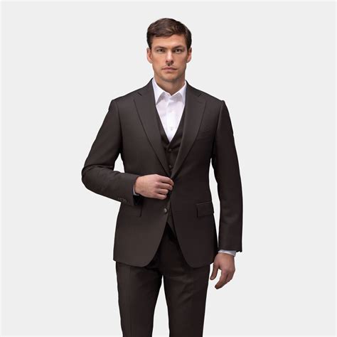 Dark brown three-piece suit | Tailor Store®