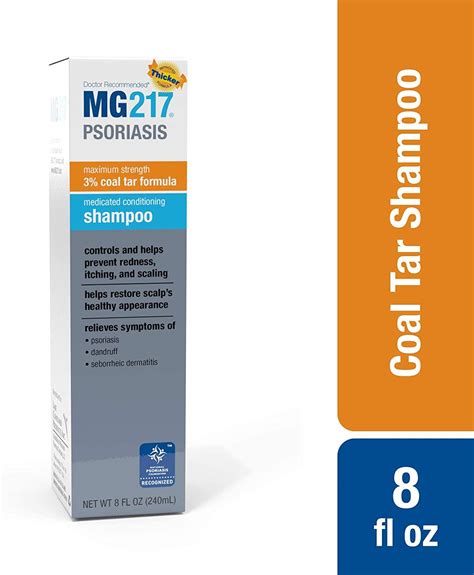 MG217 Psoriasis Medicated Conditioning Coal Tar Shampoo 8oz - Soothes ...