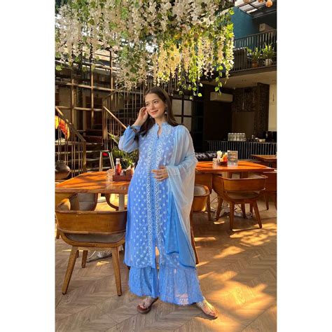 Chikankari Mukaish Work 3pcs Suit With Inner – khaka-The Chikankari ...