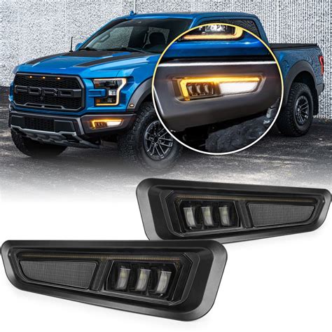 Ford Raptor Fog Lights Amber Sequential Turn Signal White Dr ...