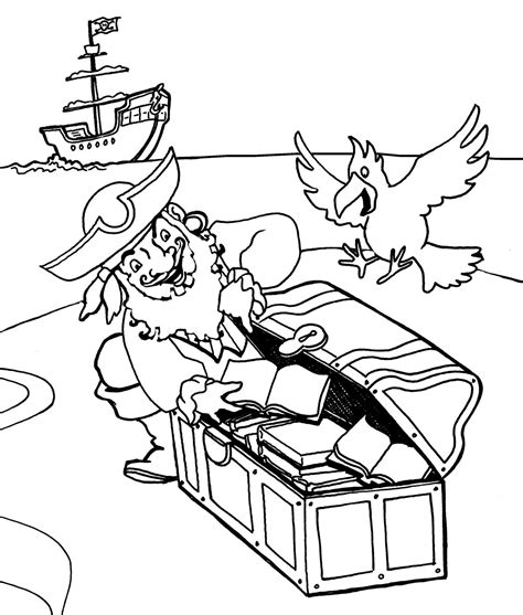 Printable Pirate Coloring Pages