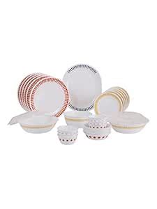 Buy Corelle Livingware Plus Spot On Glass Dinner Set, 30-Pieces ...