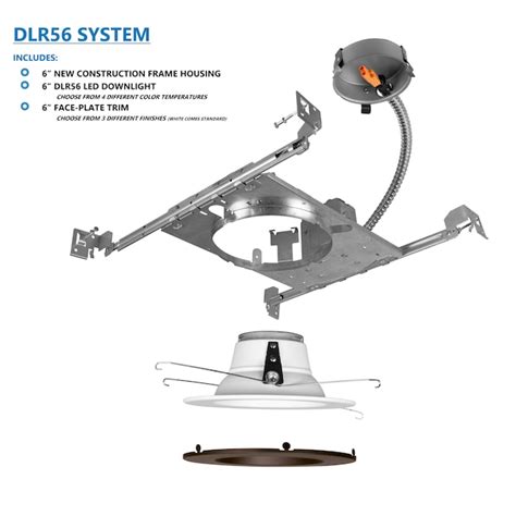 Nicor Lighting DLR5612 System 6-in LED New construction Oil-Rubbed ...