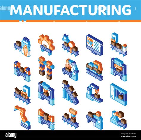 Manufacturing Process Vector Image 的图像结果