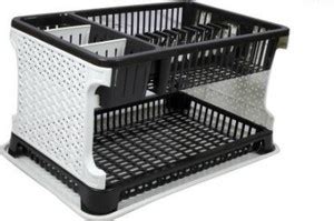 Quickmart Dish Drainer Kitchen Rack Plastic New Large Sink Set 2 Layer ...