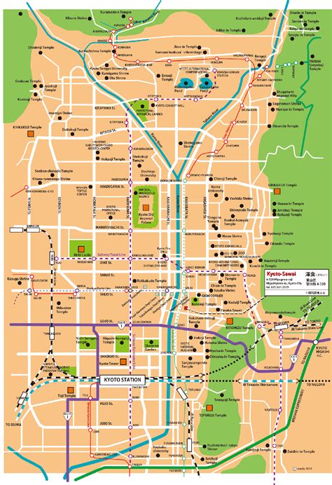 Japan Kyoto Map at Willis Beane blog