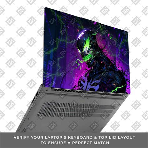 Venom Chaos Surge Lenovo LOQ Essential 15IAX9E 3D Laptop Skin