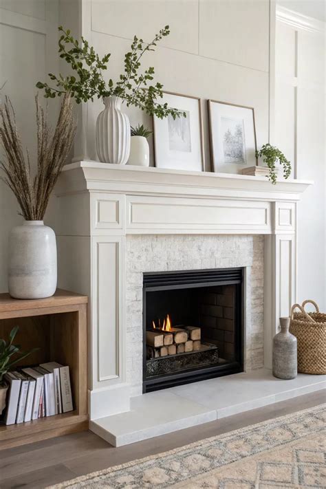 19+ Stylish Hearth Decorating Ideas to Try Now | Fireplace mantle decor ...
