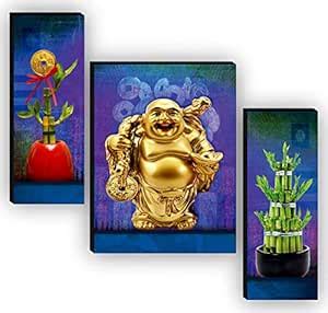 SAF paintings Laughing Buddha modern art self adeshive wall sticker MDF ...