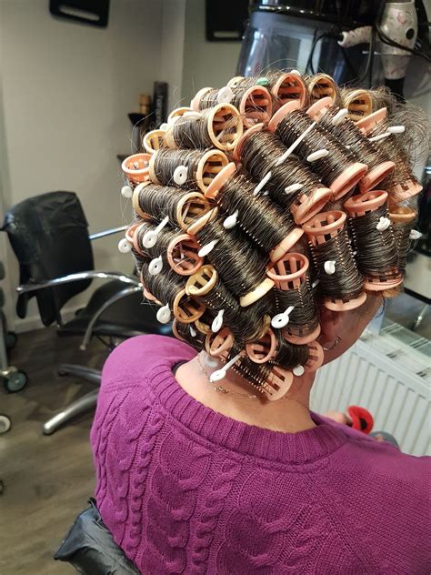 Pin by Jamie on New perm | Roller set hairstyles, Hair curlers rollers ...