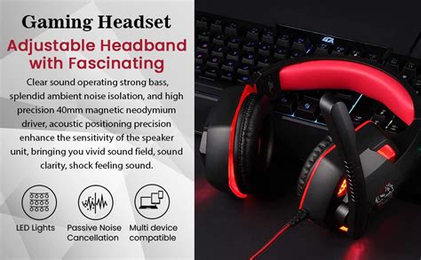 TECH- Assemblers Professional Wired Gaming Headset with 40mm Driver for ...