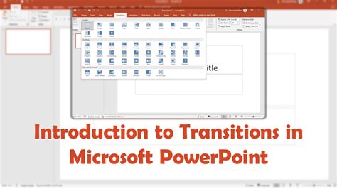 Image result for Transitions in PowerPoint Tutorial