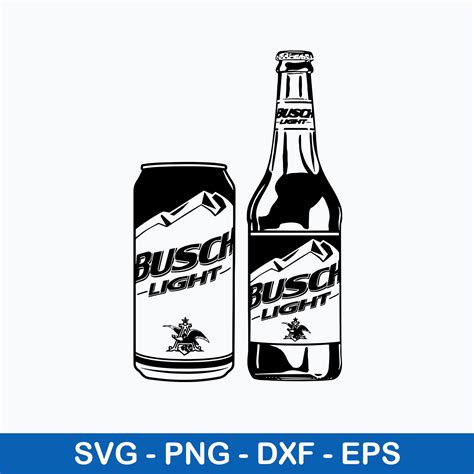 Busch Light Bottle And Can Svg, Busch Light Svg, Png Dxf Eps | Inspire ...