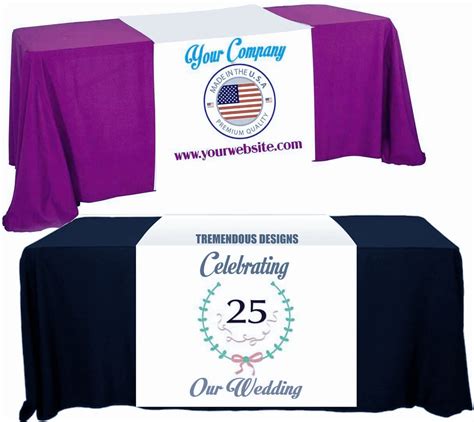 Custom Branded Table Runner 24″ 8.8 OZ Full Color – >