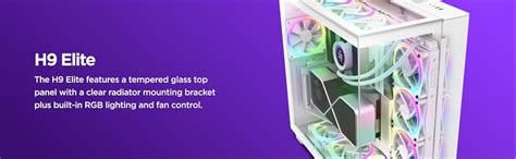 Amazon.in: Buy NZXT Glass H9 Elite Premium Dual-Chamber ATX Mid- Tower ...