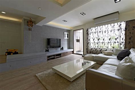 115平方米现代三居室客厅电视墙设计效果图2014图片_太平洋家居网图库