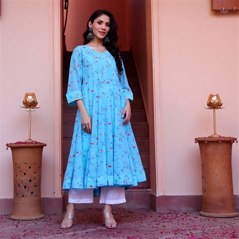 Saya Kali Georgette Kurta – Kameez.co