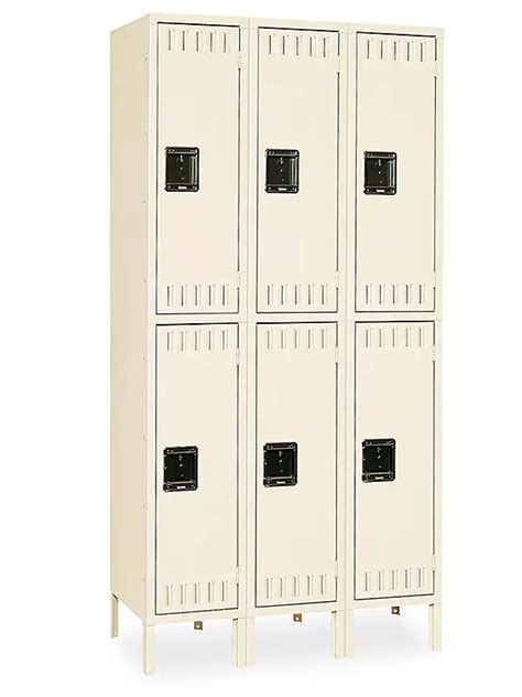 Uline Industrial Lockers - Double Tier, 3 Wide, Unassembled, 36" Wide ...