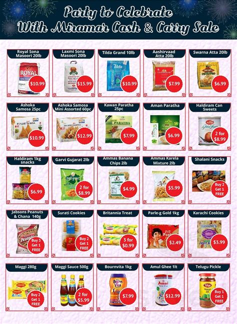 Menu for Miramar Cash & Carry in San Diego, CA | Sirved